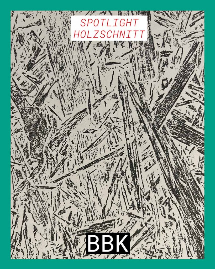 Einladung zur Ausstellung „Spotlight Holzschnitt“, 19.09. bis 06.10.2026, BBK Druckwerkstätten, Mannheim